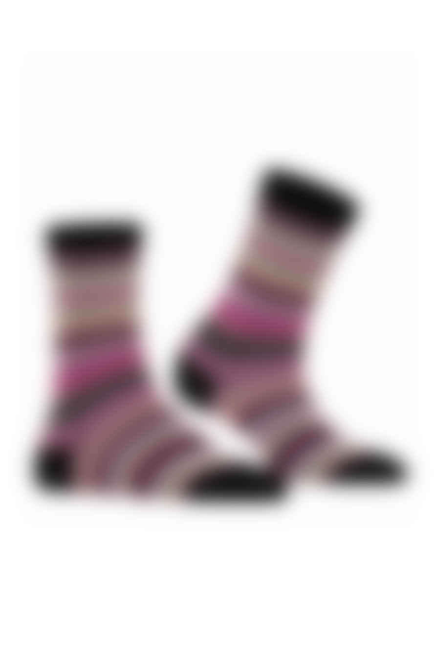 Falke Steady Stripe Socks - Black