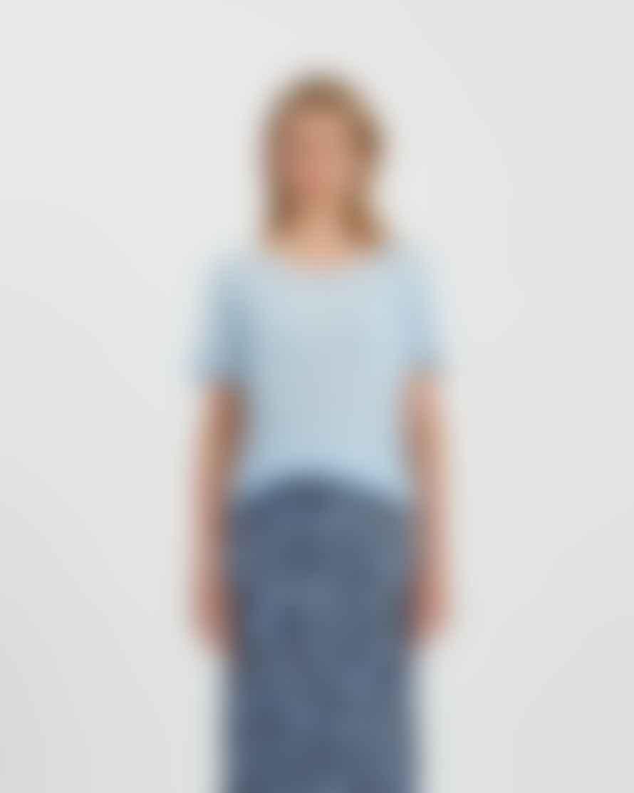 Minimum Heidl 0263 Short Sleeved T-Shirt - Chambray Blue