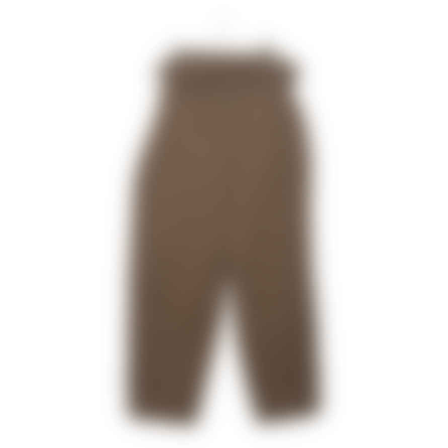 Frank Leder  Cotton Wide Trouser Brown Stripes