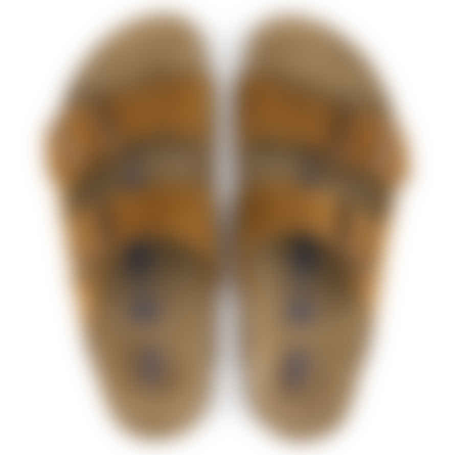 Birkenstock Arizona Suede Soft Footbed Mink Sandal