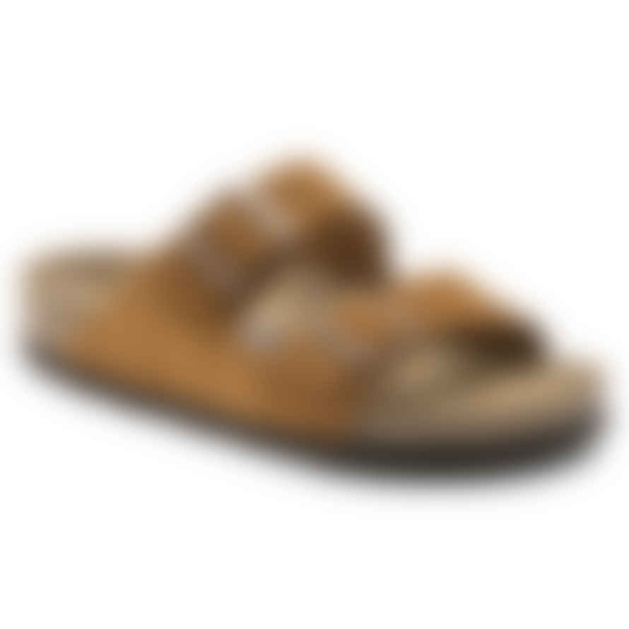Birkenstock Arizona Suede Soft Footbed Mink Sandal