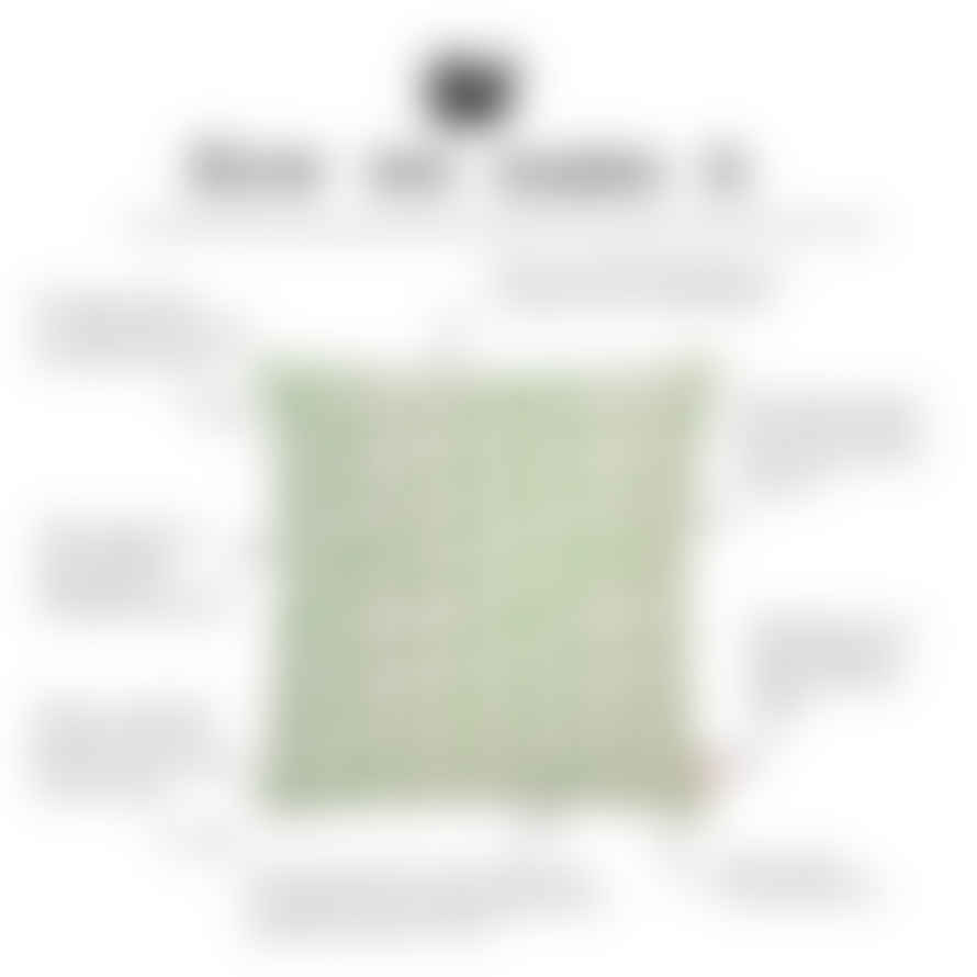 Skinny LaMinx 50 x 50cm Apple Green Orla Cushion Skinny LaMinx