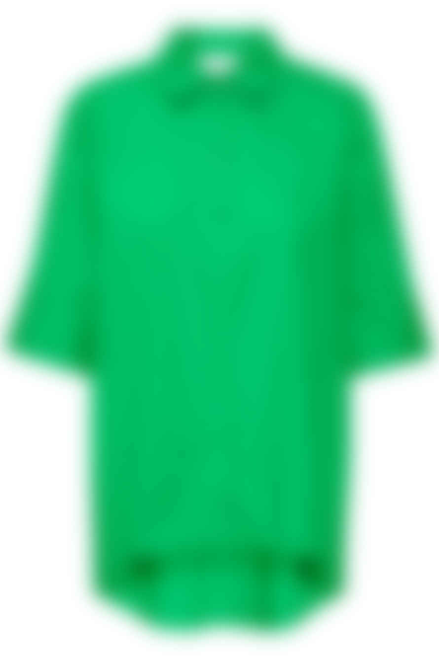 Gestuz Avaligz Short Sleeve Shirt - Green Bee
