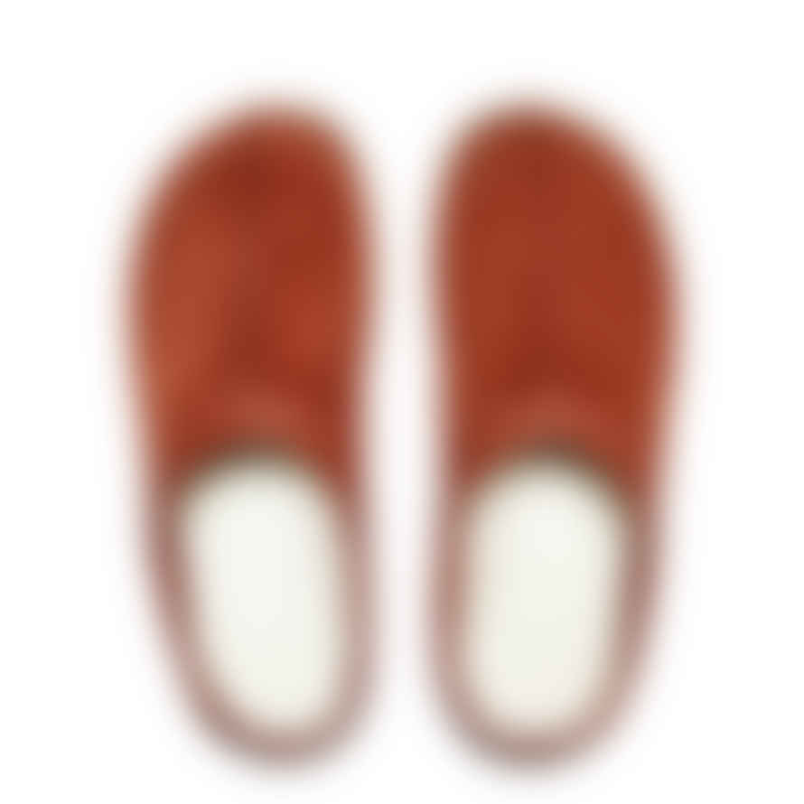 Yogi Footwear  Suede Centre Seam Mule Chestnut Brown
