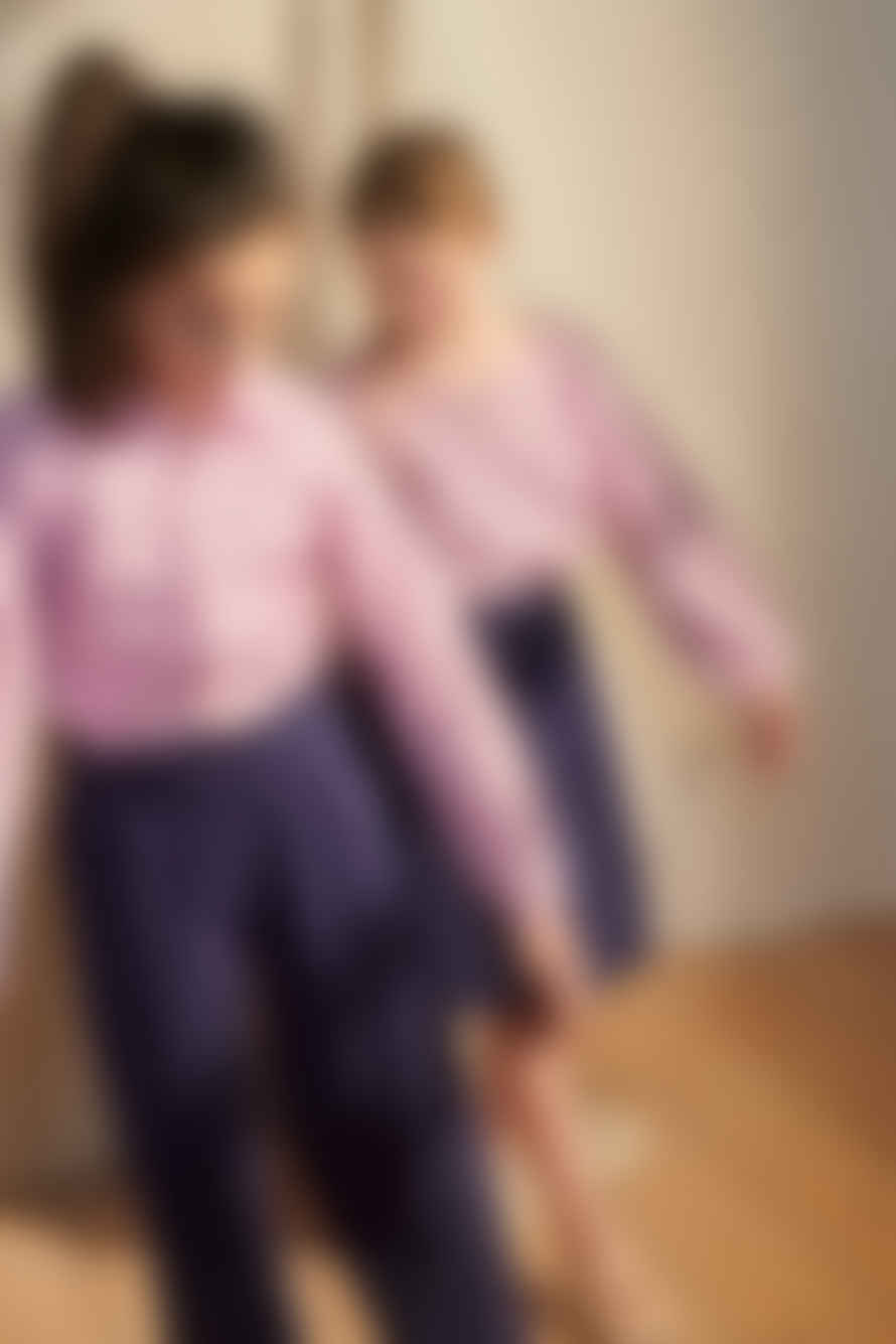 LOVE kidswear Mathilda Trousers In Violet Blue Tencel For Kids