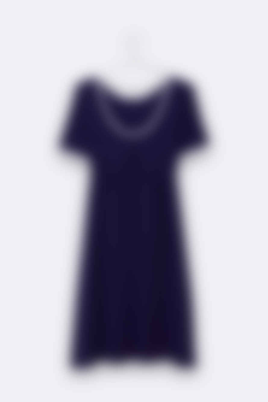 LOVE kidswear Enea Dress In Violet Blue Organic Jersey For Women