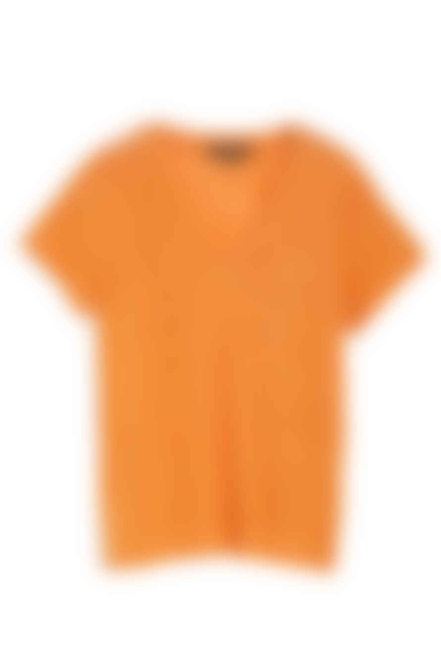 Weekend MaxMara Eliseo Linen Jersey T-Shirt - Orange