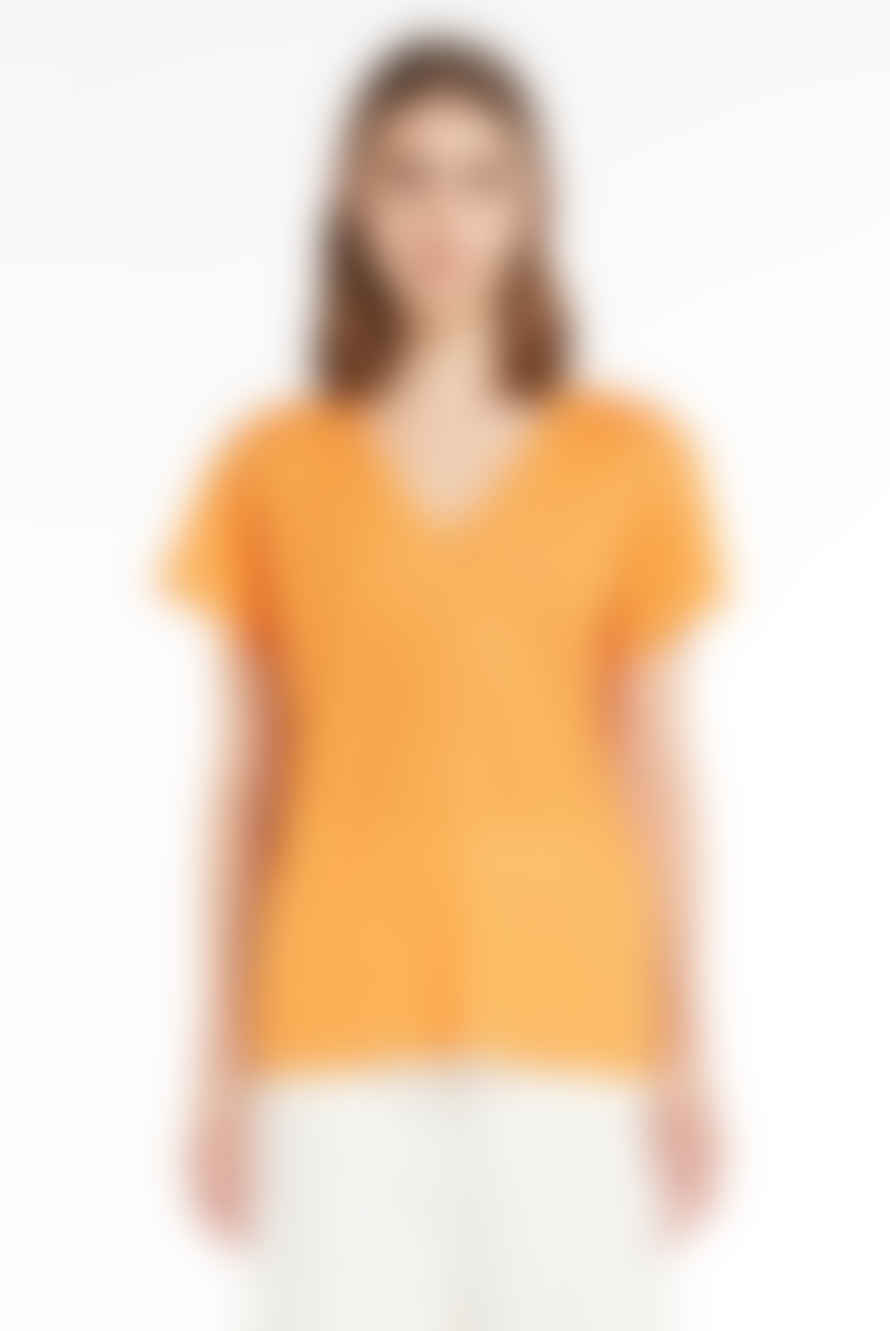 Weekend MaxMara Eliseo Linen Jersey T-Shirt - Orange