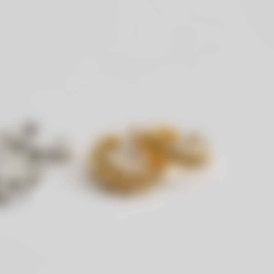 Telegrapher's Laboratory Croissant Hoop Earrings Gold