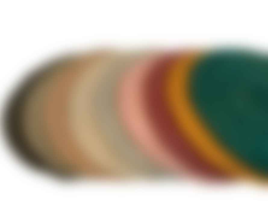 Rocaflor  Round Coloured Jute Placemat 