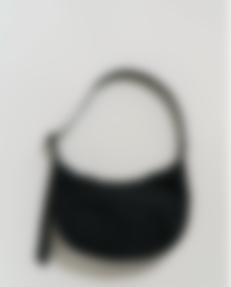 Baggu Medium Crescent Bag - Schultertasche Aus Nylon - Black