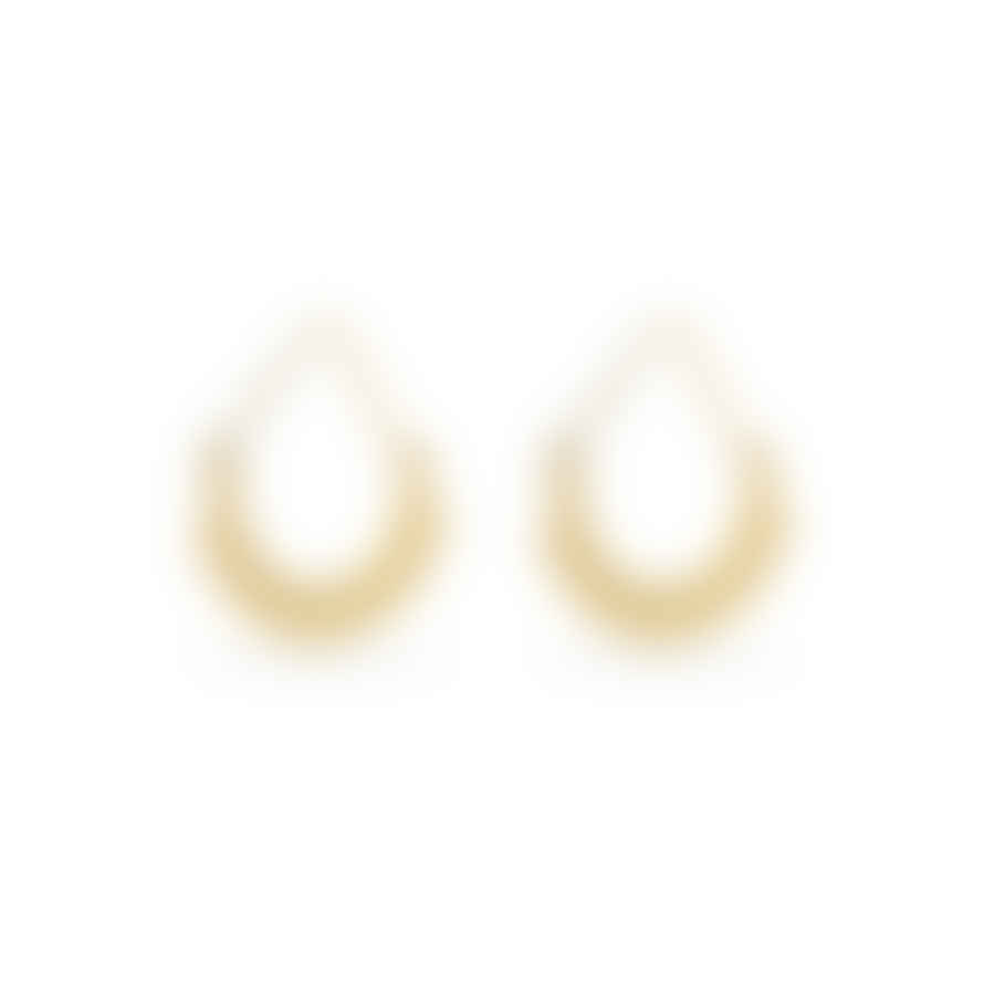 Pilgrim Kiku Half Hoop Earrings Gold Plated By