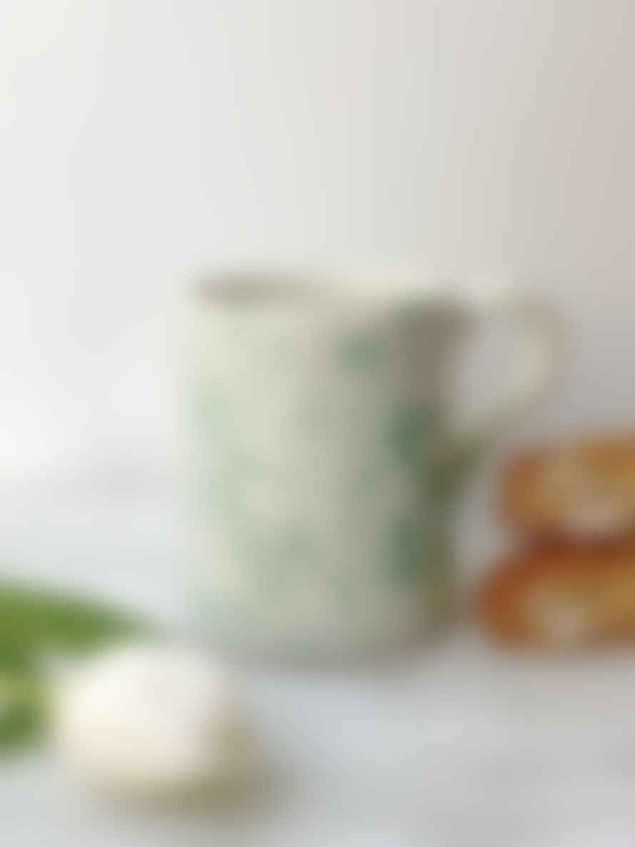 Hot Pottery Coffee Mug In Pistachio