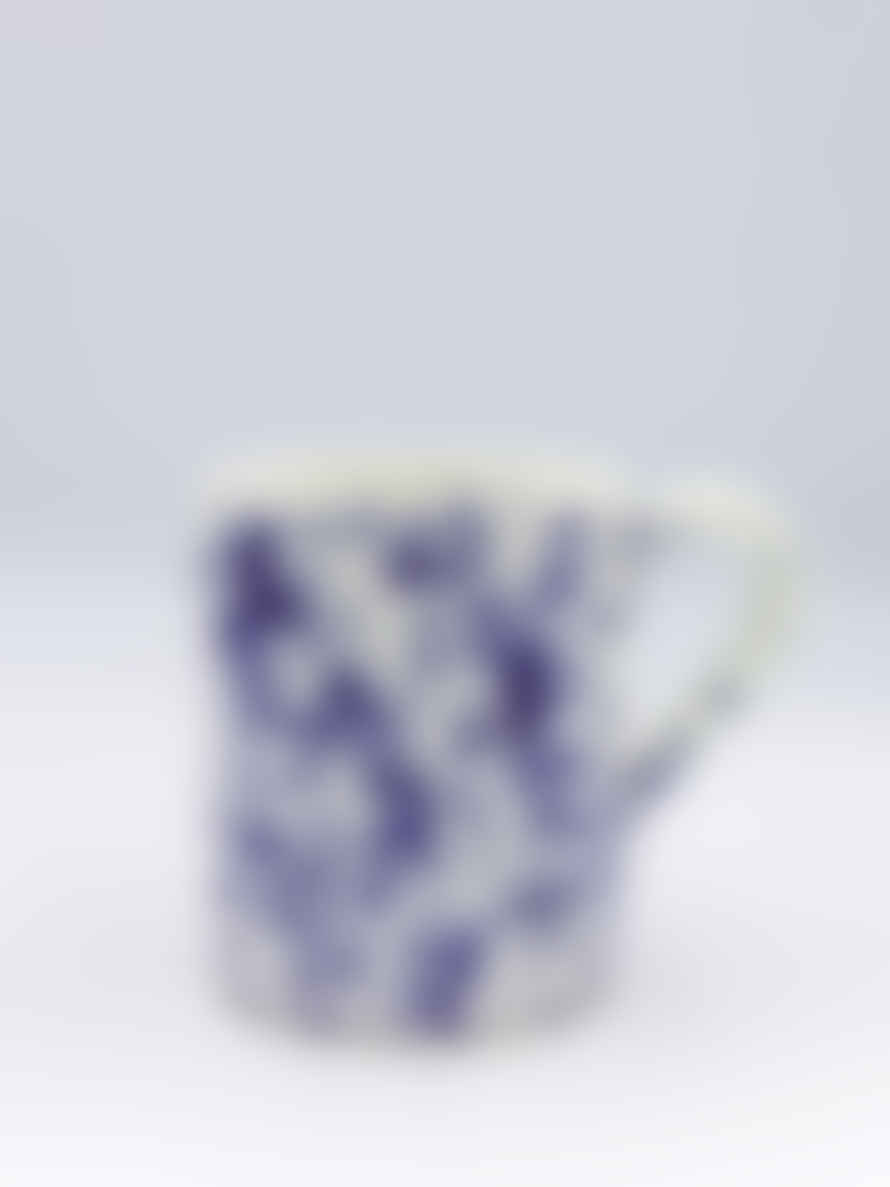 Hot Pottery Coffee Mug In Blueberry