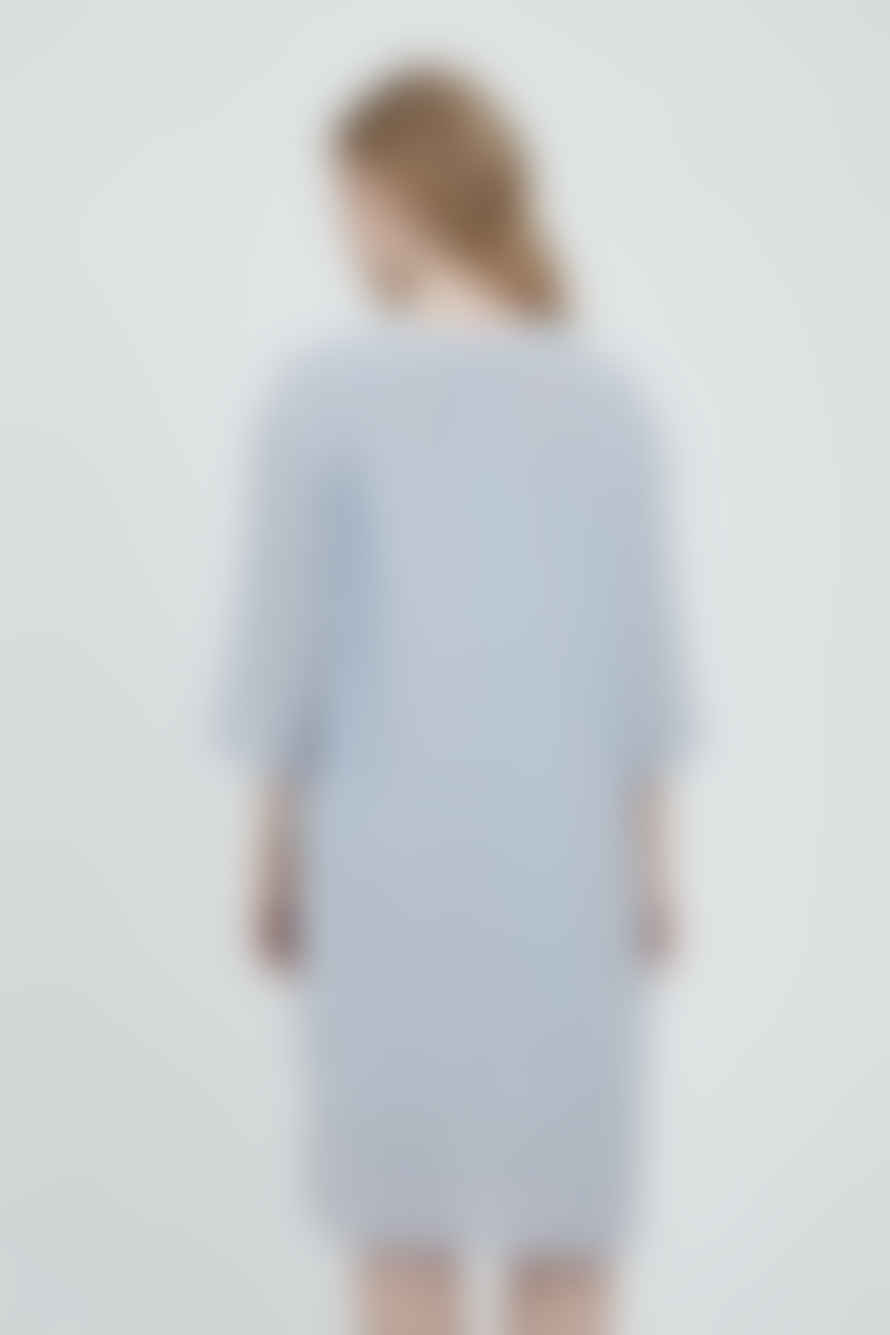 Fransa Knee Length Short Sleeved Dress In Cashmere Blue