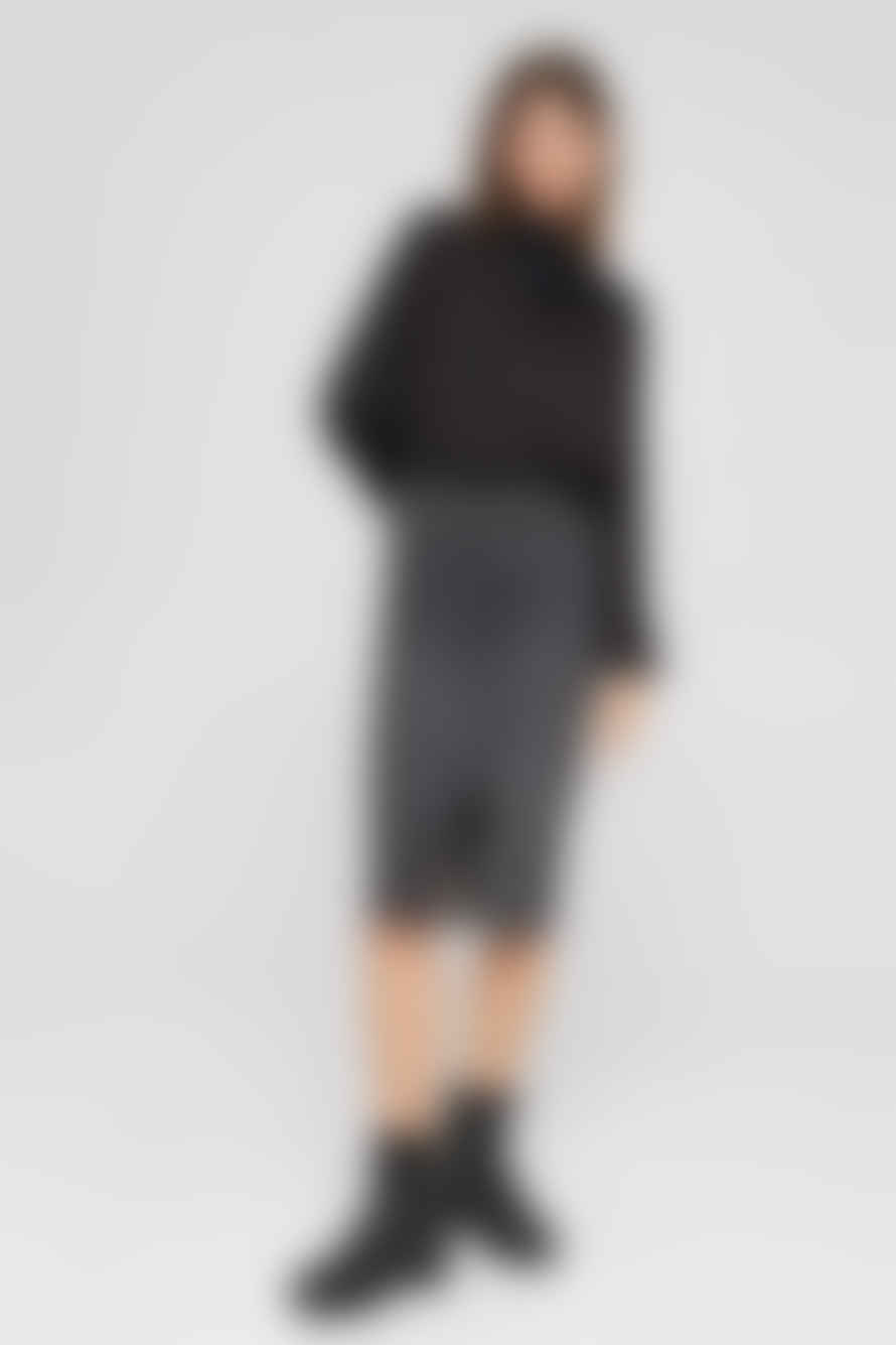 ESPRIT Midi Length Denim Skirt In Charcoal