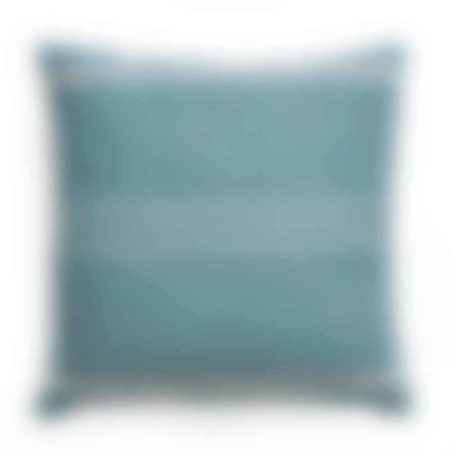 Weaver Green Oxford Stripe Cushion - Teal