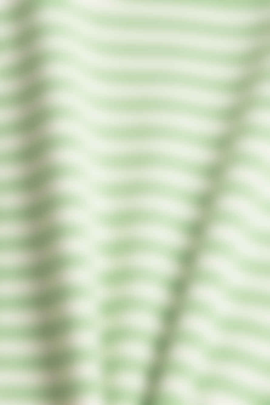 ESPRIT Sweater In Off White With Green Stripe
