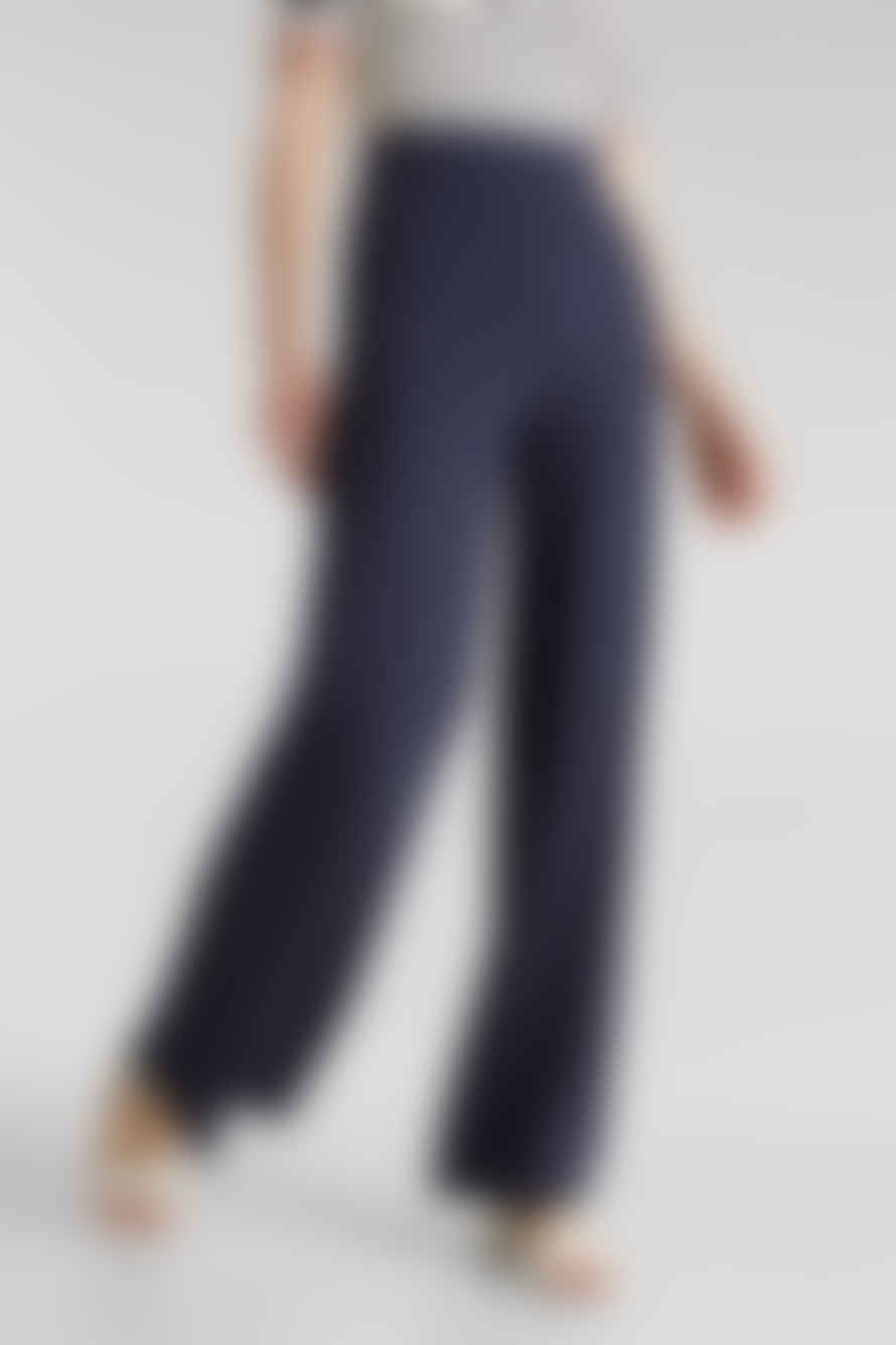 ESPRIT Jersey Trousers With Wide Leg