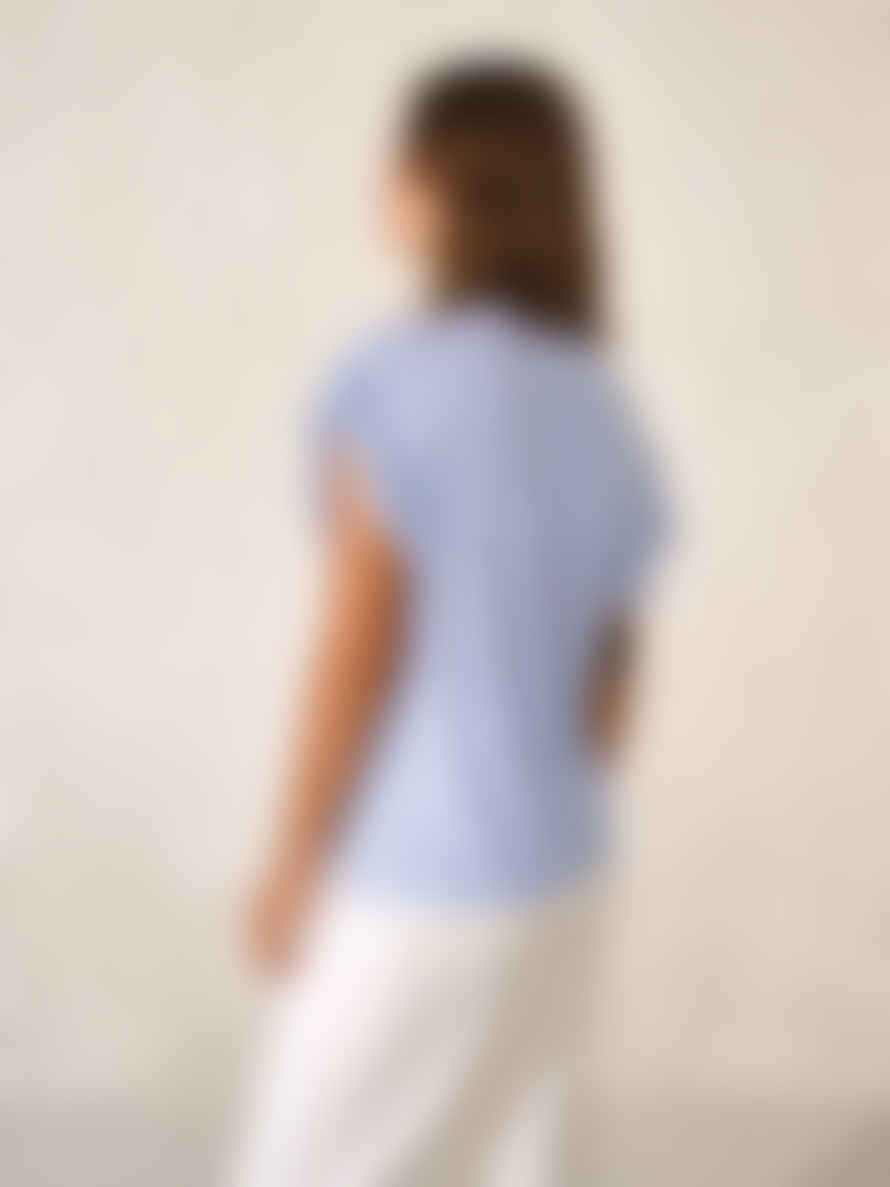 Bellerose Visam Stripe T-Shirt In Blue