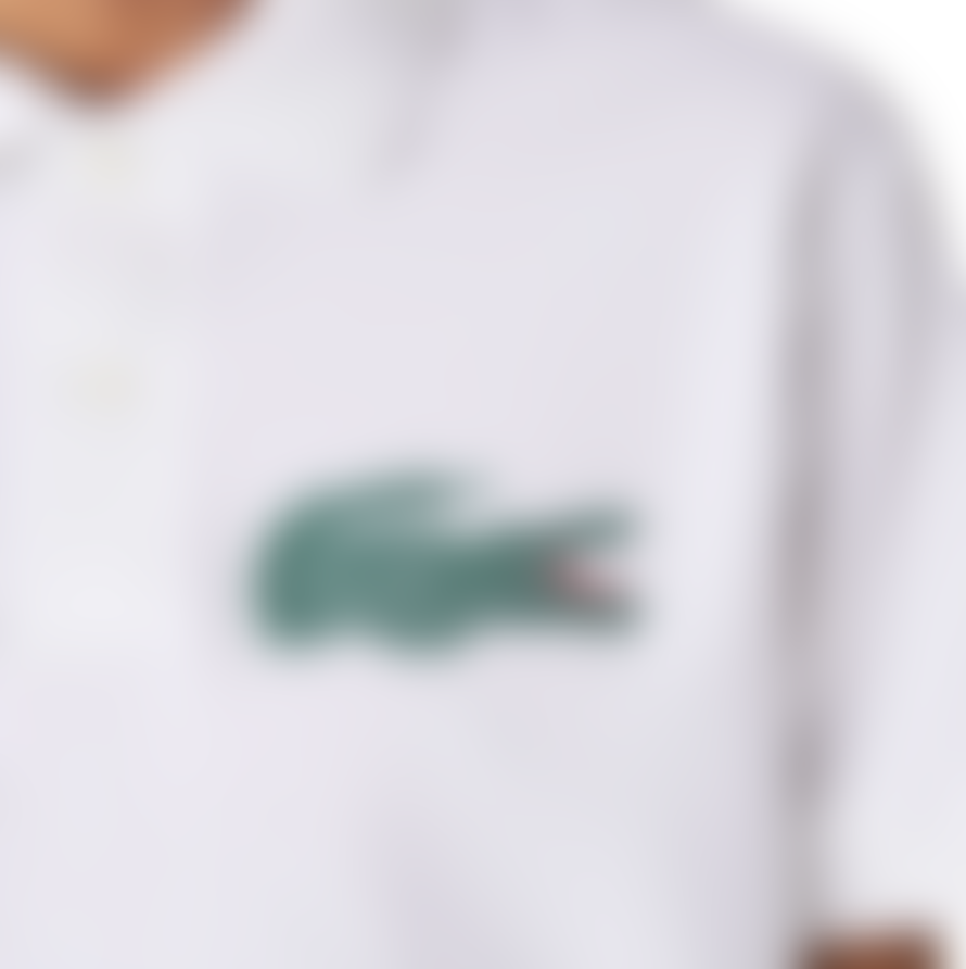 Lacoste "made In France" Classic Fit Organic Cotton Polo White