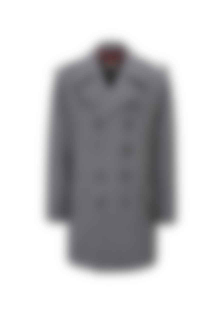 Gloverall  70th Anniversary Churchill Reefer Coat Grey