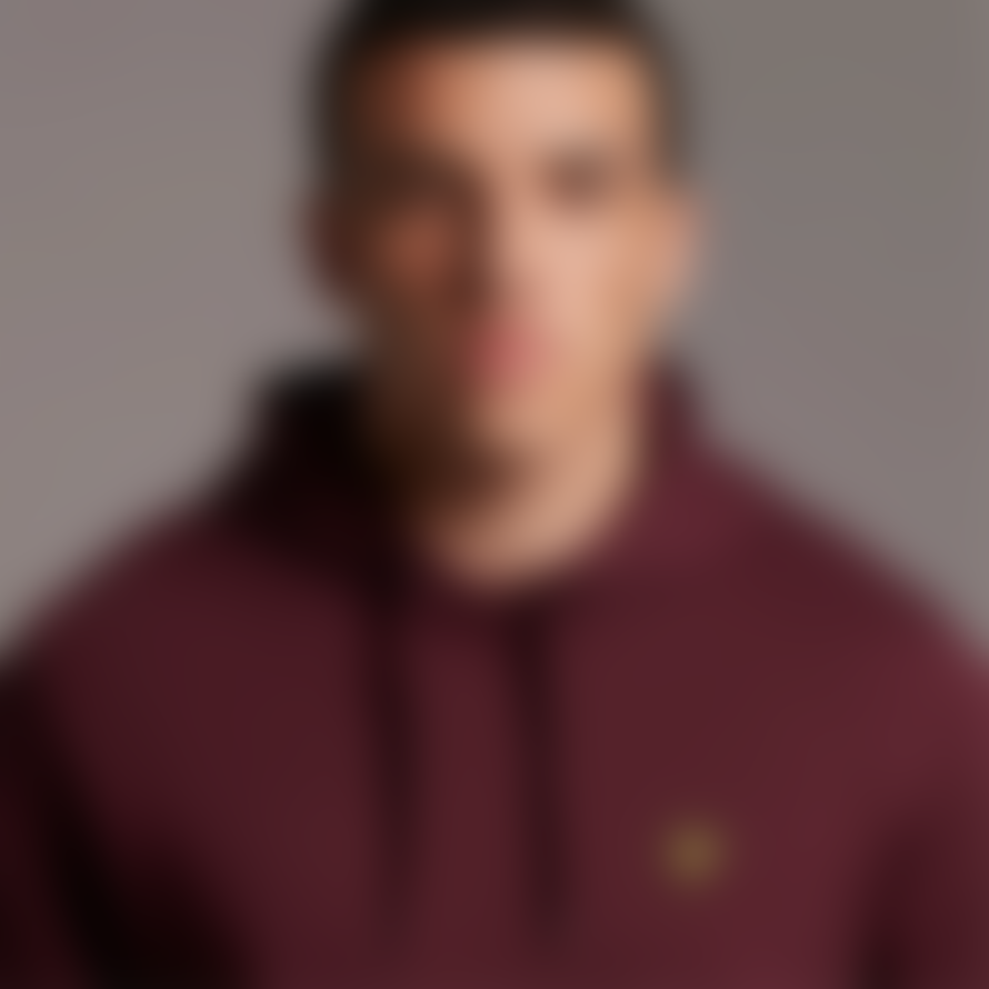 Lyle and Scott Pullover Hoodie Burgundy