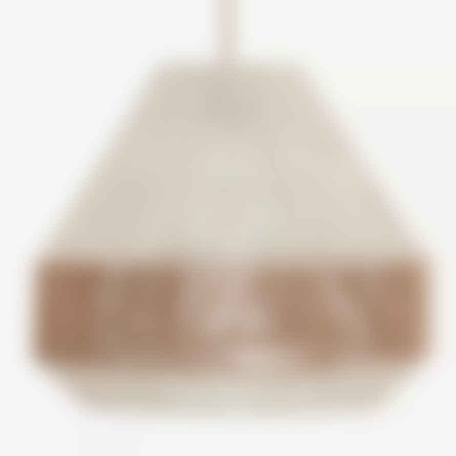 Madam Stoltz Jute Ceiling Lamp White/ Natural