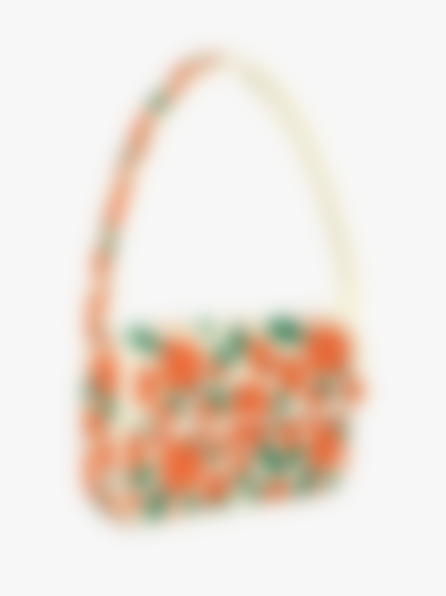 Staud The Tommy Beaded Bag In Oranges
