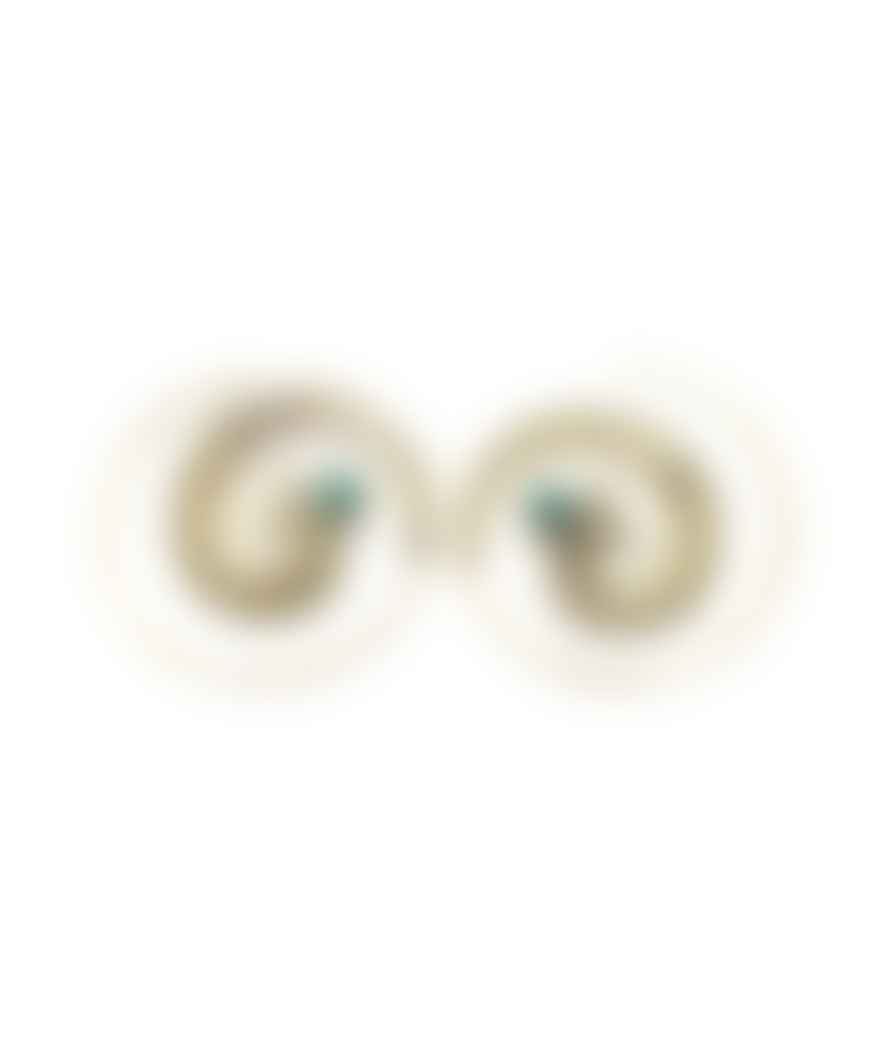 Urbiana Peacock Swirl Earrings