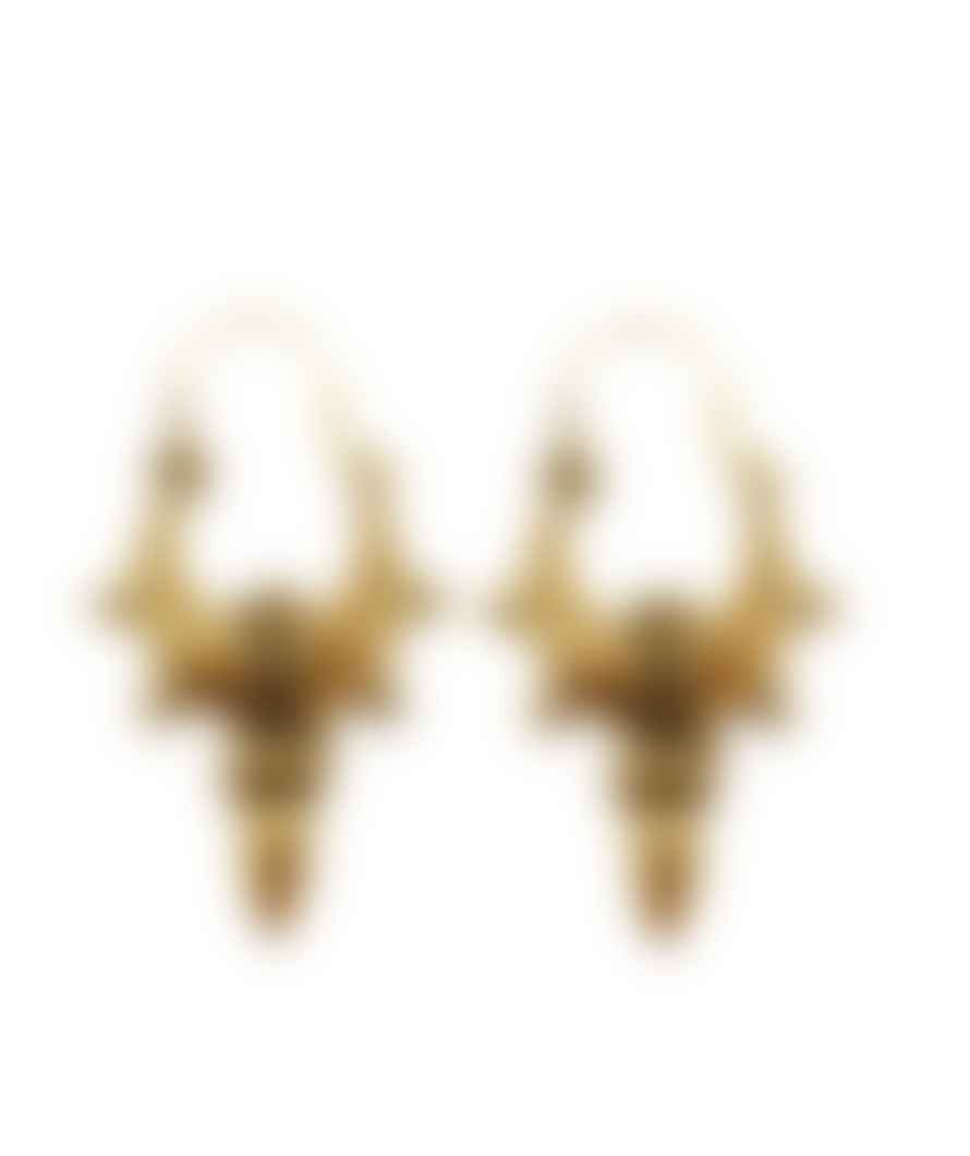 Urbiana Mandala Hoop Earrings