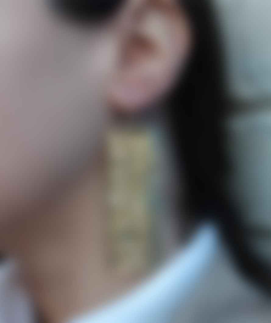 Urbiana Gold Statement Earrings