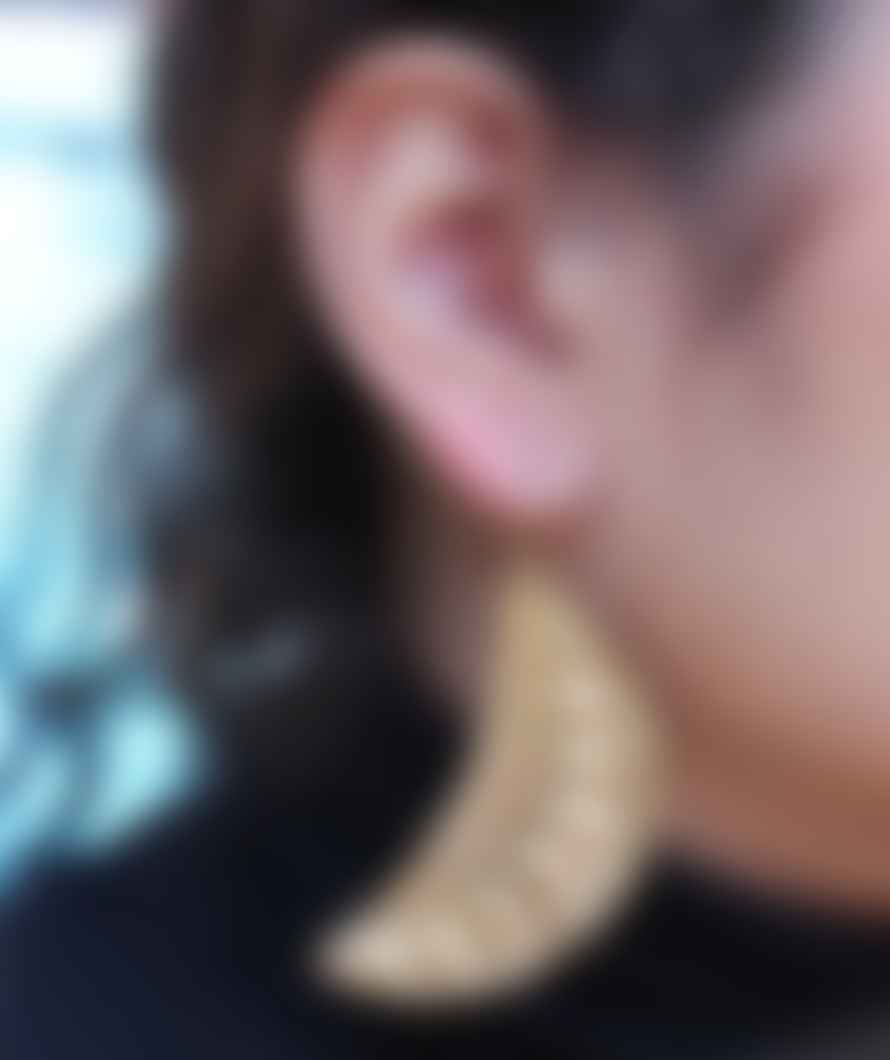 Urbiana Leaf Statement Earrings