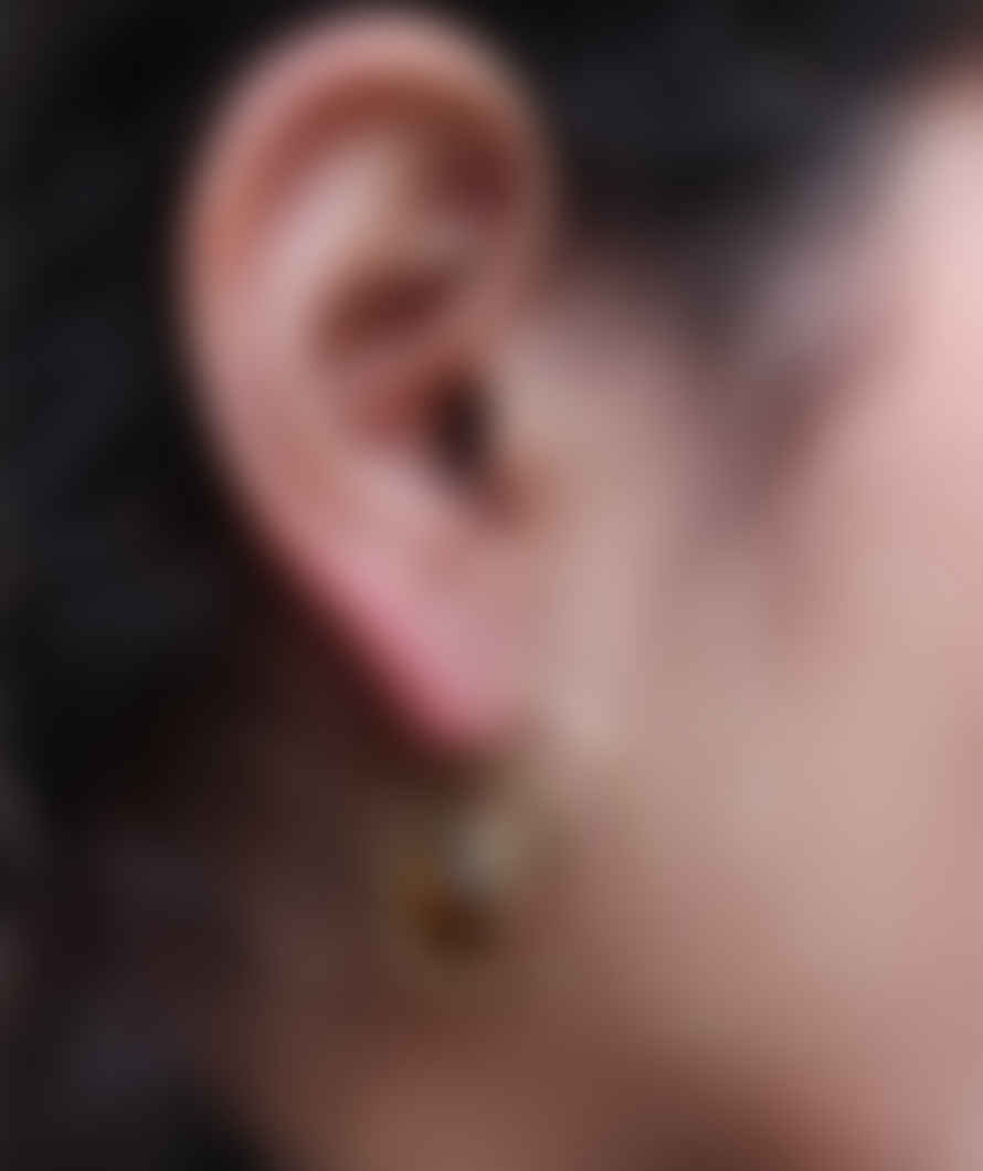 Urbiana Tribal Earrings With Stone