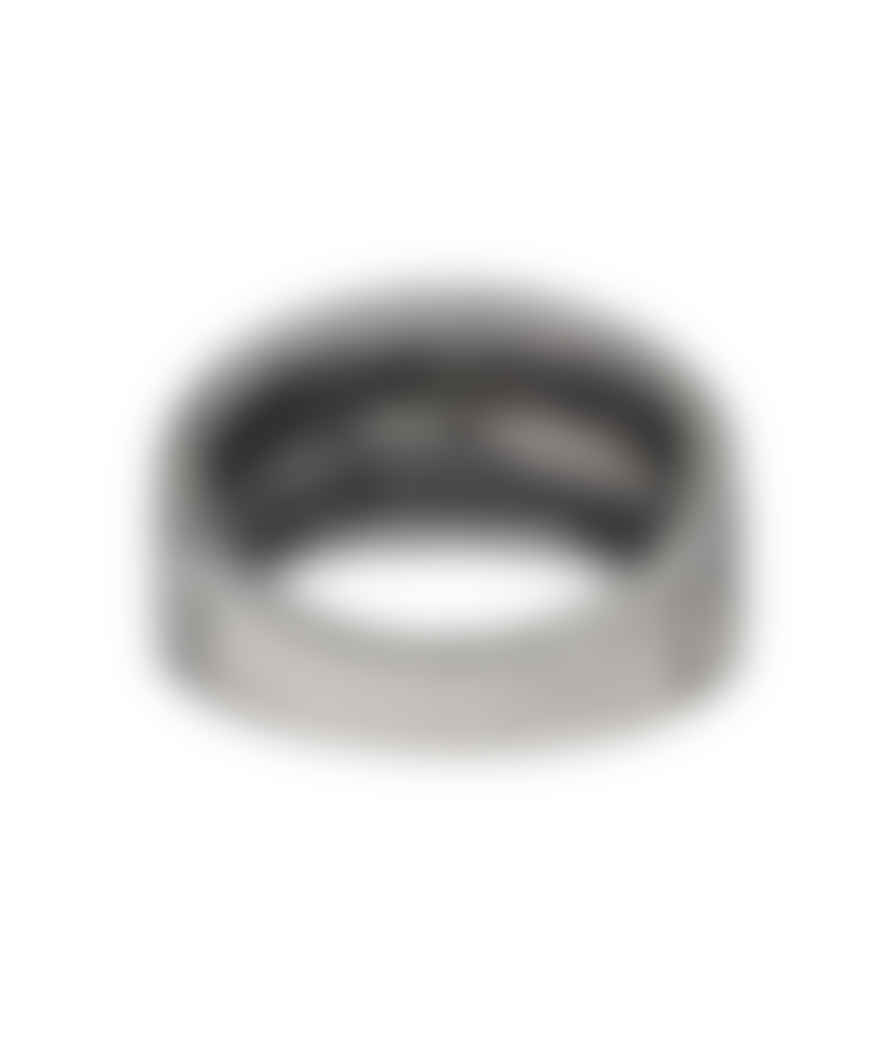 Urbiana Premium Silver Om Ring