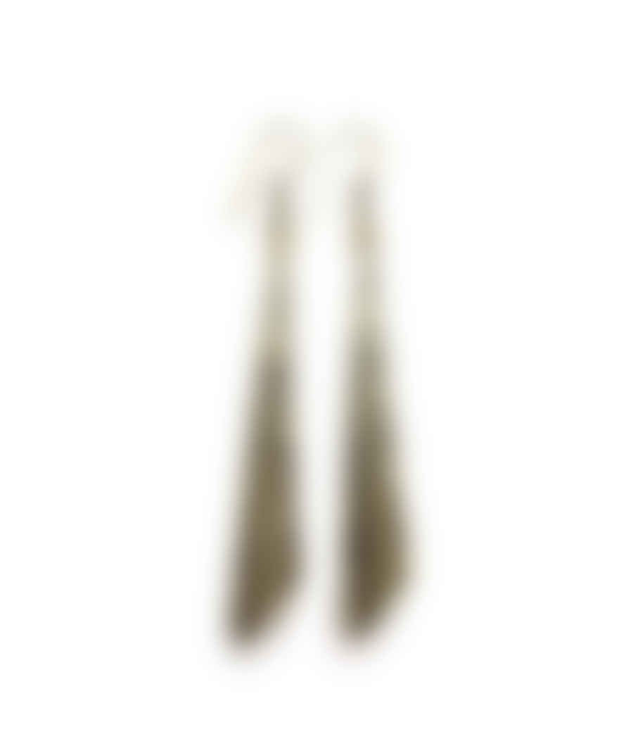 Urbiana Funnel Brass Earrings