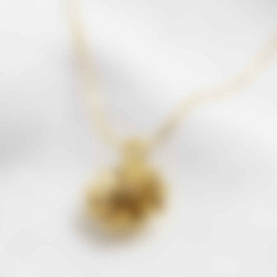 Lisa Angel Lisa Angel Delicate Tiny Gold Daisy Pendant Necklace