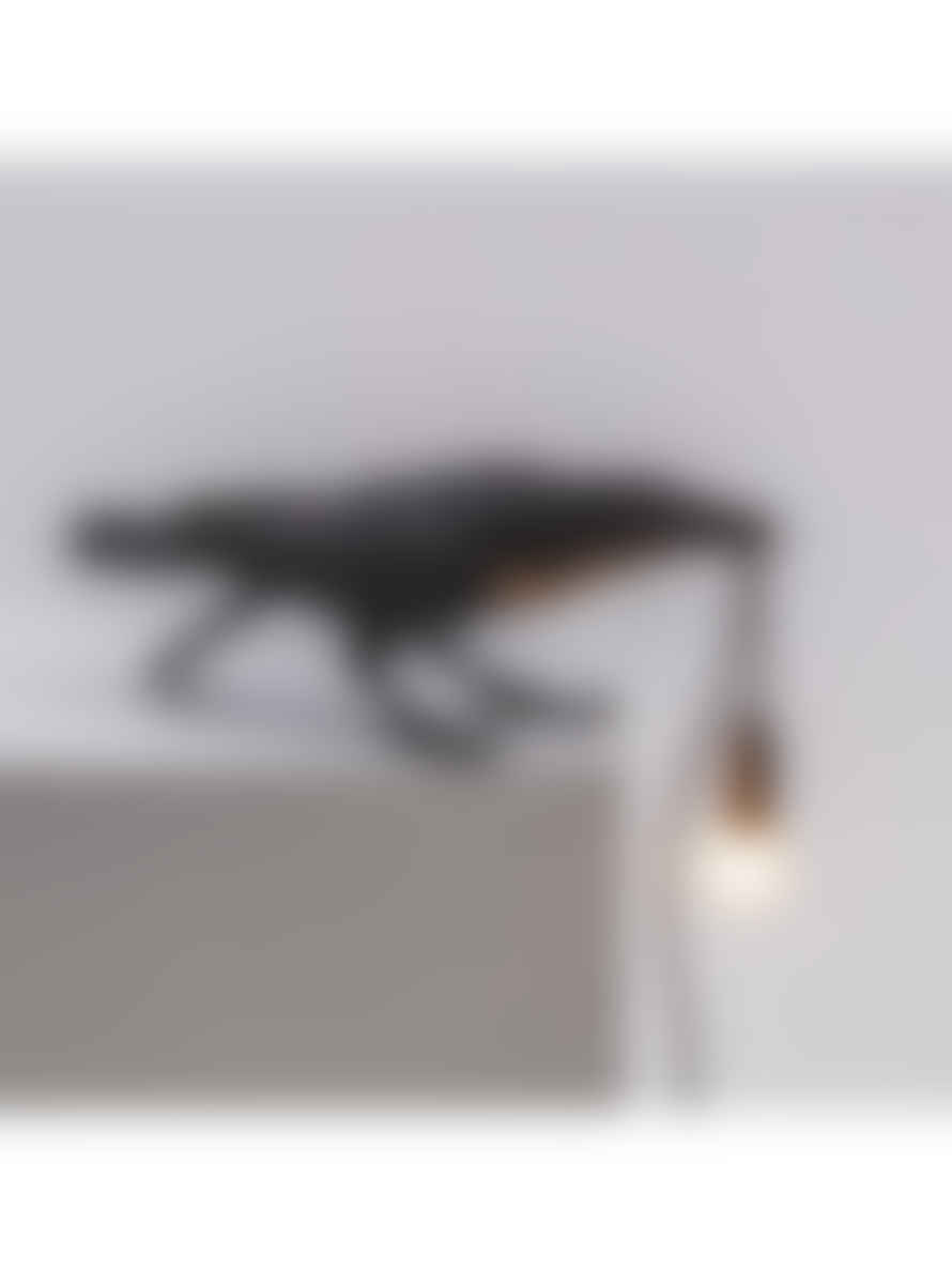 Seletti "lampada In Resina Bird Lamp 33,5x11,5x10,5 Playing Black Art. 14736"