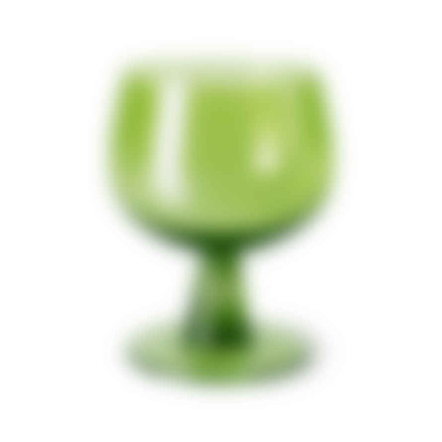 HK Living Wine Glasses Low | Lime Green | Set of 4