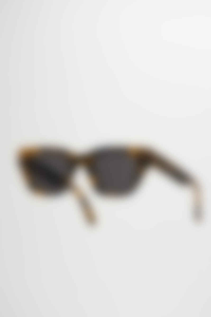 Monokel Eyewear Memphis Havana - Grey Solid Lens Sunglasses 