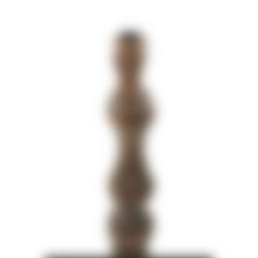 Light & Living 'tavola' Turned Wooden Candle Stick, Tall