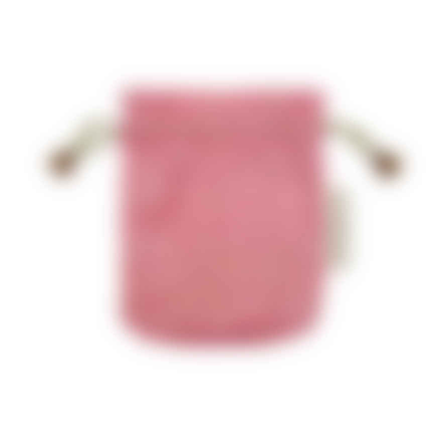 Paper Mirchi Small Fabric Drawstring Gift Bag Pink