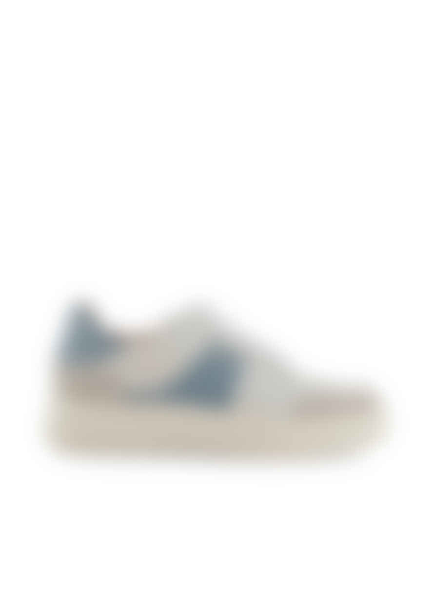 Shoe The Bear Stb Valda Sneaker Suede Leather - White/blue