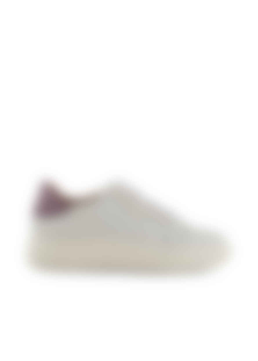 Shoe The Bear Stb Valda Sneaker Leather - White/lavender Croco