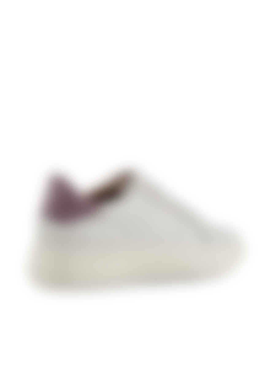 Shoe The Bear Stb Valda Sneaker Leather - White/lavender Croco