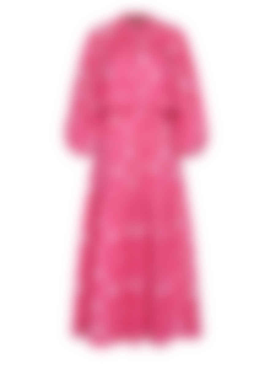 Stardust Pink Flower Cotton Leo Dress