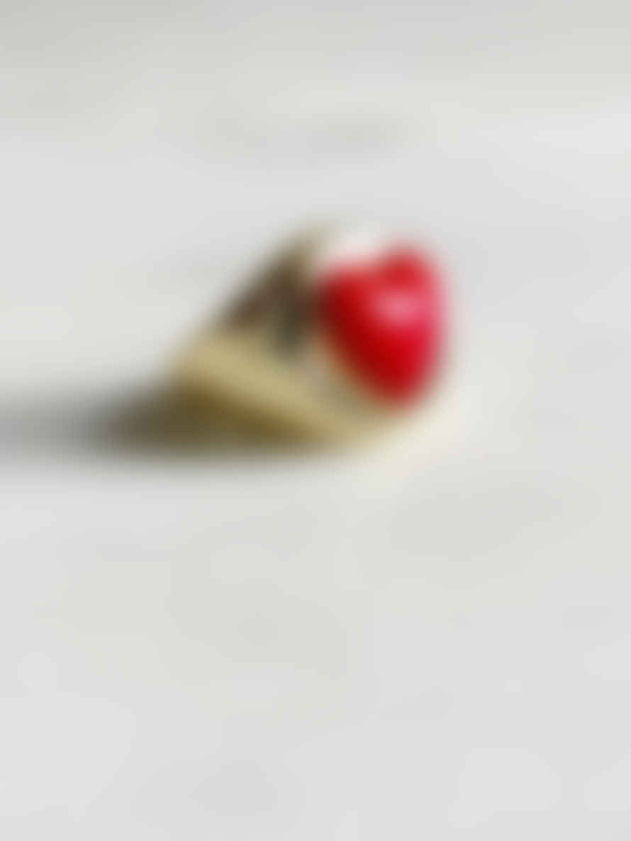 Candier Cute Red Heart Ring