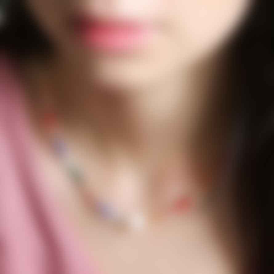 Lisa Angel Rainbow Bead & Pearl Necklace