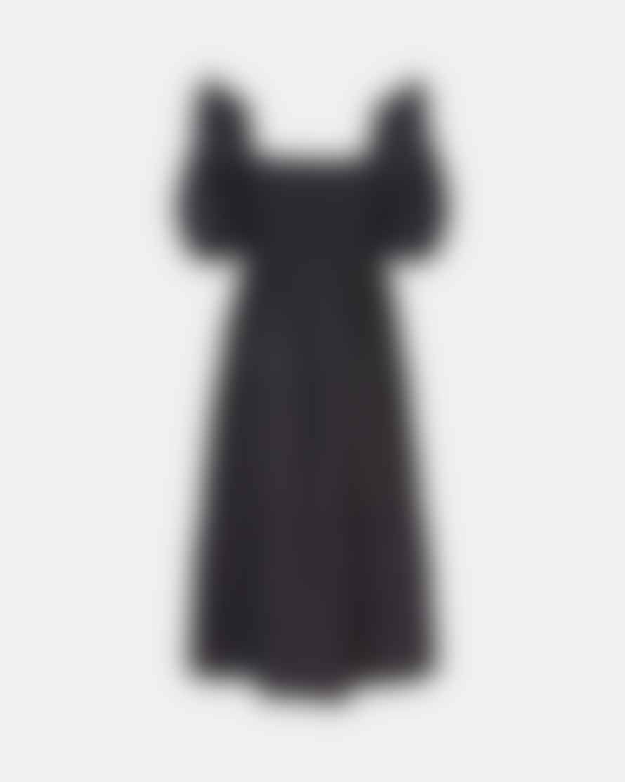 SOFIE SCHNOOR Black Liani Puff Sleeve Dress