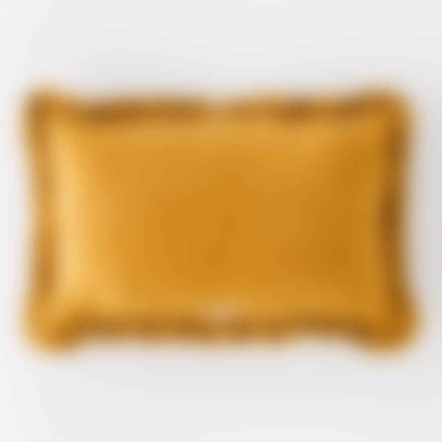 Projektityyny Leinikki Mustard Yellow Cord Cushion